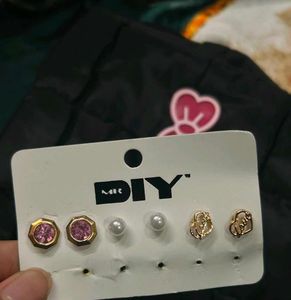 Chic Stud Earrings Set