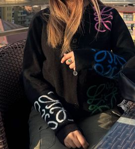 Anagram intarsia wool Cardigan