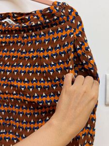 Patterned Button-Up Shorts