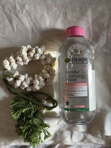 Garnier Micellar Cleansing Water and gajra