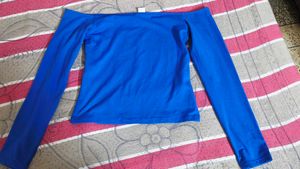 Vibrant Blue Off-Shoulder Top