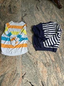 Levi’s Striped  Long Sleeve Tops(  combo )