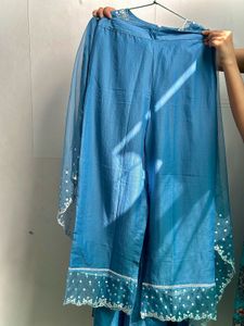 FIORRA Kurta with Palazzo &amp; Dupatta on sell 🦋💙✨