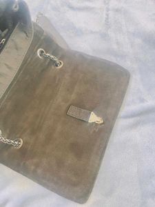 Chic Black Chain Detail Bag