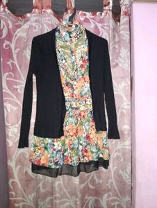 COMBO of Cardigan and a dress