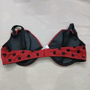 Red🥰 Polka Dot Bra
