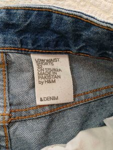 denim shorts h&amp;m