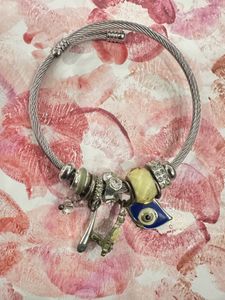 Charm Bracelet with Evil Eye