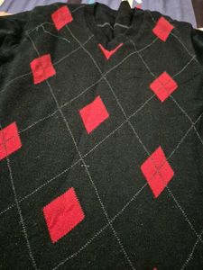 Argyle V-Neck Sweater