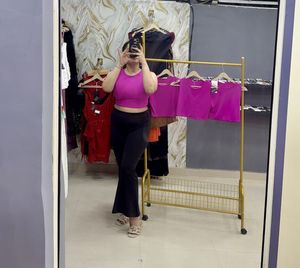 Vibrant Pink Sleeveless Crop Top