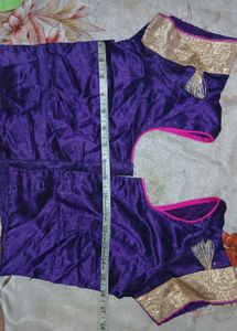 Purple & Gold Indian Blouse