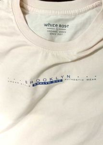 peach colour Brooklyn Graphic T-Shirt