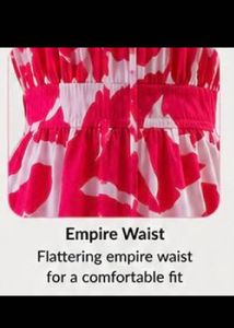 Vibrant Pink &amp; White Patterned Midi Dress