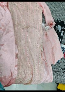 Pink Embroidered Kurta Set with Dupatta