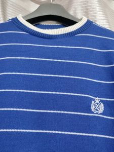 Striped Blue Long Sleeve Top