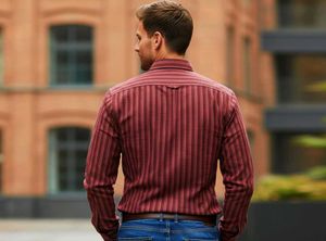 Striped Maroon Shirt