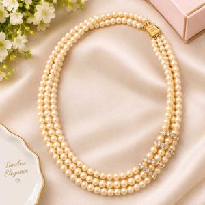 Elegant Multi-Strand Pearl Necklace