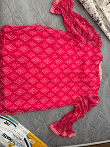 global desi -Vibrant Pink Printed Top