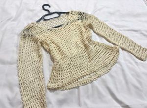 🎁Crochet Long Sleeve Top A