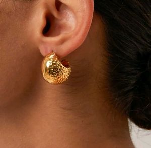 Gold Hoop Antiturnish Earrings