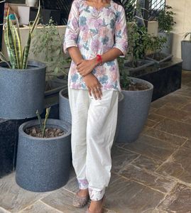 Floral parshi suit and salwar