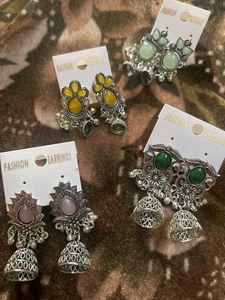 Designer Jhumka Earrings Set