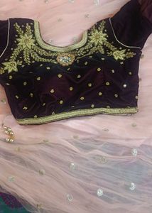 Embellished Velvet Blouse