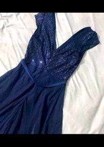 Sparkling Navy Blue Dress