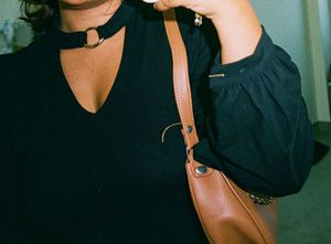 Chic Black Cut-Out Long Sleeve Top