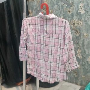 Pink Plaid Shirt
