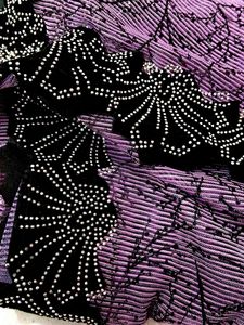 Purple Saree with Black Border