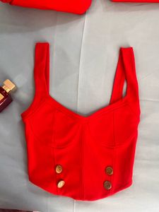 ZARA Chic Red Co-ord Set
