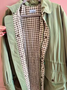 Light Green Trench Jacket