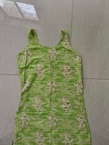 Green Printed Kurti/Top
