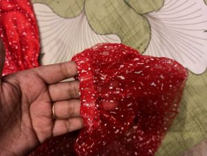Red sharara set