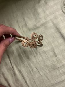 Unique Brass Swirl Cuff Bracelet