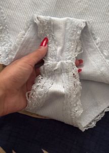 pretty lace powder blue bodysuit