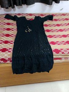 beautiful black kurta for Raksha Bandhan