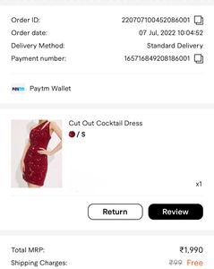 Urbanic Red Embellished Bodycon Dress