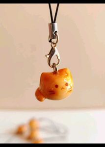 Cute Cat clay phone charm