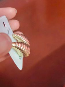 Stylish Textured Hoop Earrings
