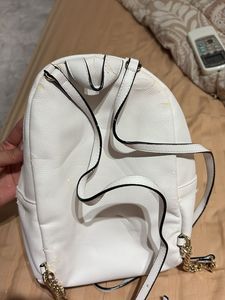 Victoria's Secret White Mini Backpack