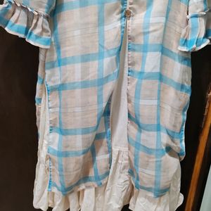 Cotton Blend Anarkali Shut