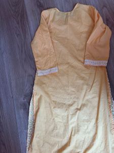 Beautiful yellow Embroidered Kurta