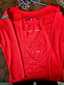 Graphic Print Long Sleeve Top