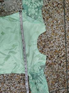 Elegant Mint Green Embroidered Kurta