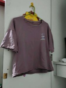 Cute Oversized Purple T-Shirt