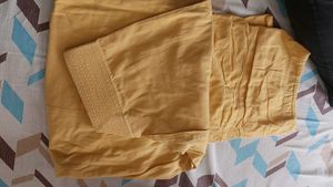 Mustard Yellow Cotton Kurta Set