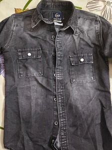 Boy's Grey Denim Shirt ✨