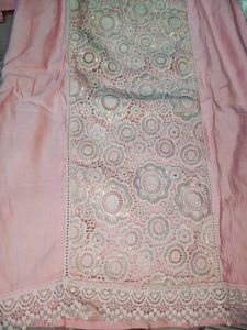 Pink Cutwork pakistani suit